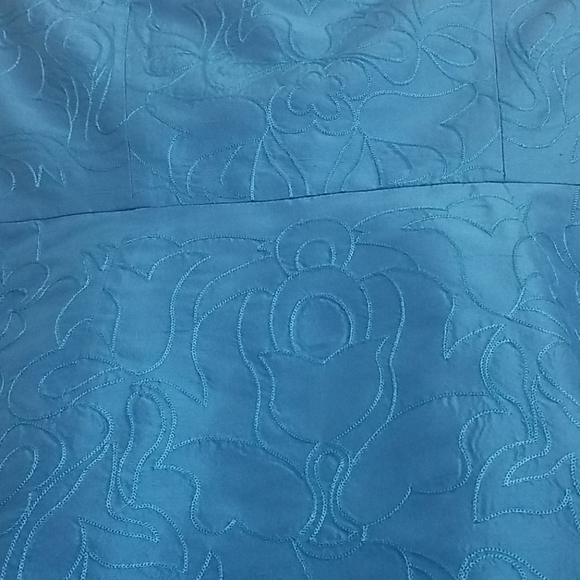 Ann Taylor Turquoise Strapless Silk Dress - Picture 4 of 6